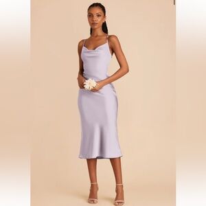 Birdy Grey Purple dusty lilac Lisa Sheath Midi Dress